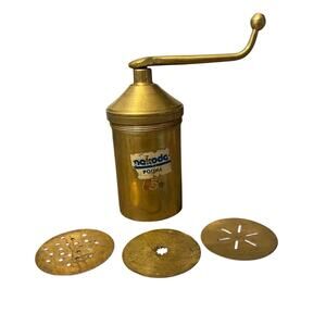 Vintage Brass Sev Sancha Indian Manual Pasta Maker Cutter Retro Food Press